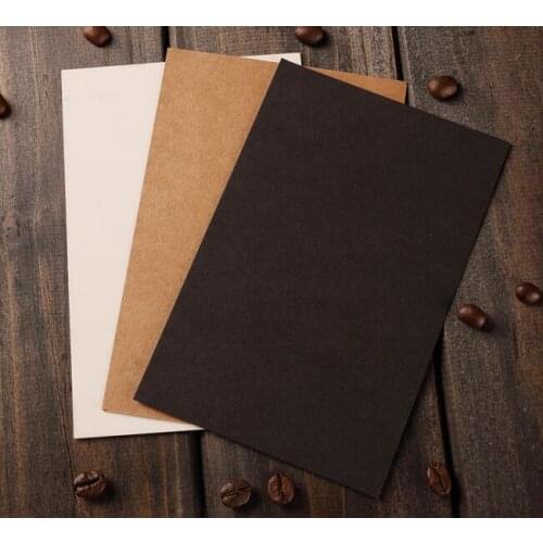 200pcs Blank kraft Postcard Hand Drawing DIY Graffiti Retrospect For Holiday 100X150mm