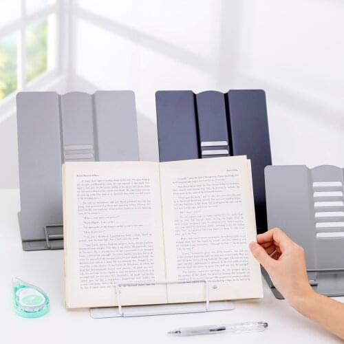 Adjustable Angle Book Reading Stand Folding Document Solid Color ConvenienceStorage Display Holder For Desk