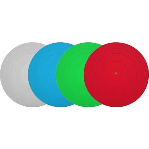 Silicone Pad Rubber LP Antislip Mat Durable Anti-vibration Phonograph Turntable 448F