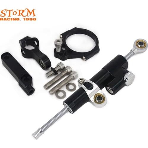 Motorcycle Steering Damper Stabilizer With Mounting Bracket Adapter Set For Kawasaki VERSYS1000 VERSYS 1000 2012 13 14 15 2016