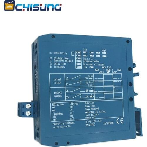 Vehicle inspection device Loop Vehicle Detector Magnetic Autocontrol M1H Signal Control Dual 12V / 24V Free shipping