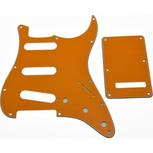 Trem Cover, Orange ST Style SSS Guitar PickguardScrews Fits For Strat
