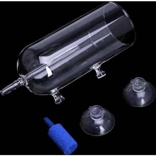 1Set Aquarium Glass CO2 Diffuser Bubble Air Stone Purge Oxygen Aeration W215