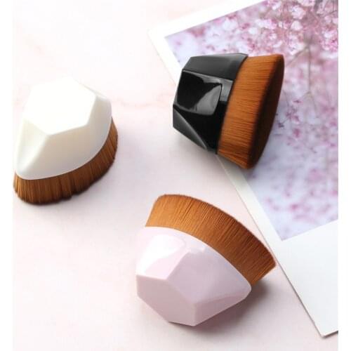 1PC Big Foundation Brush Flat Top Contour BB CC Cream Loose Powder Blending Multi-function Makeup Brushes Make Up Tool Portable