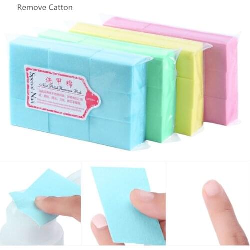 1 pack Gel Polish Remover Pad Nail Wipes Cleaning Lint Free Paper Pad Soak off Remover Manicure Cotton Napkins Wrap Tool