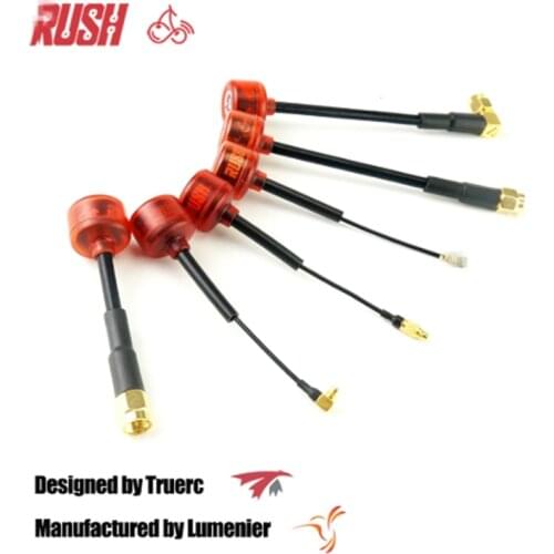 2PCS RUSH CHERRY 5.8G 1.2DB Clear Red FPV Antenna for FPV Racing Freestyle Fatshark ImmersionRC RapidFire VTX Monitor Goggles
