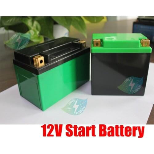 12V Motorcycle Car Battery LiFePO4 6AH 9Ah 12Ah Lithium Phosphate ion Freezing Cold Stronger Power with BMS Voltage Protection