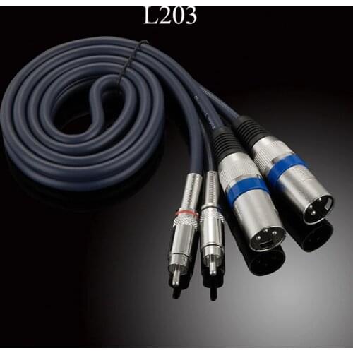 Audiophile Audio Cable 2 RCA Male to 2 XLR 3 Pin Male Female Cannon Amplifier Mixing Plug AV Cable Dual XLR to Dual RCA Cable