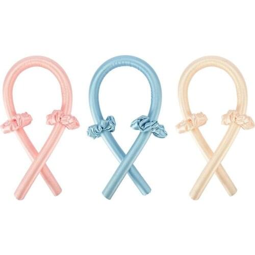 Hair Curlers Rollers with Clip Diy Magic Hair Curler Spiral Soft Wave Foam Hair Curler No Heat Curls Ribbon Heatless Hair Curls