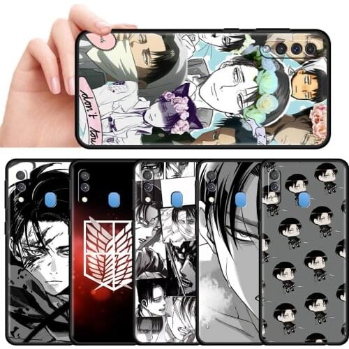 Hot Sale Case For Samsung Galaxy A50 A70 A30 A20e A10e M31 A40 M51 M30s A10s M11 Black Soft Phone Cover Attack On Titan Anime