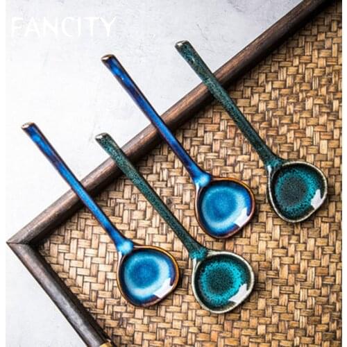 FANCITY European style 11-inch irregular steak western plate personalized household ceramic large plate retro special-shaped