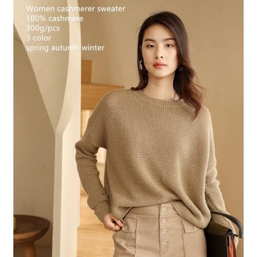 Naizaiga 100% cashmere O-neck pullovers solid loose fitting causal thicken winter sweater ZRFS301