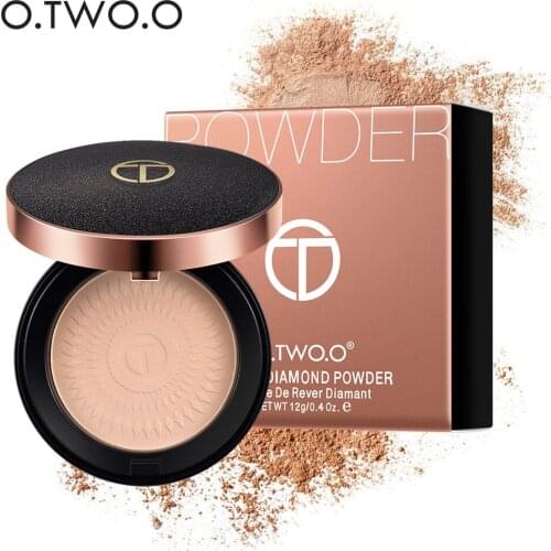 O.TWO.O Meteor Powder, Oil Control Sunscreen Waterproof Foundation, Concealer Powder, Long-lasting Makeup Powder Foundation