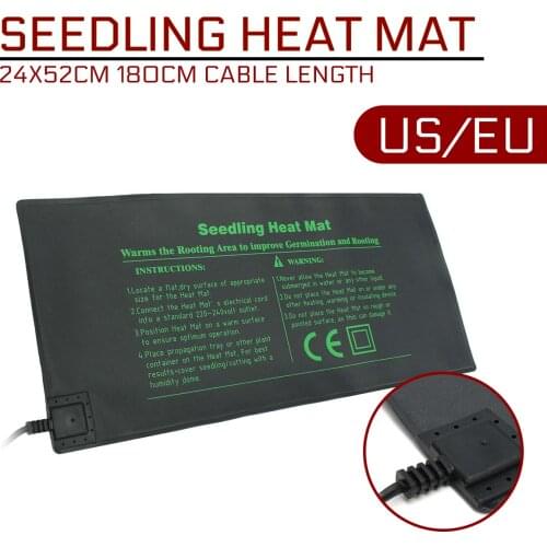 Seedling Heat Mat 24x52cm Plant Seed Germination Clone Propagation Starter Warm Pad Mat Flowers Vegetable Garden Tool Supplies