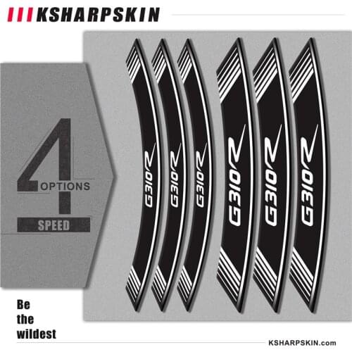 Motorcycle sticker stripe logo tire decoration inner edge reflection wheel decal for BMW G310R