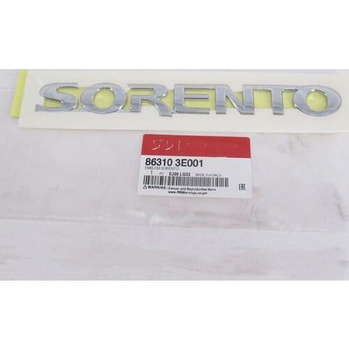 Genuine Rear Trunk Tailgate Logo Emblem for kia Sorento 2002-2009 Rear Trunk Lid Logo Emblem badge OEM 863103E001