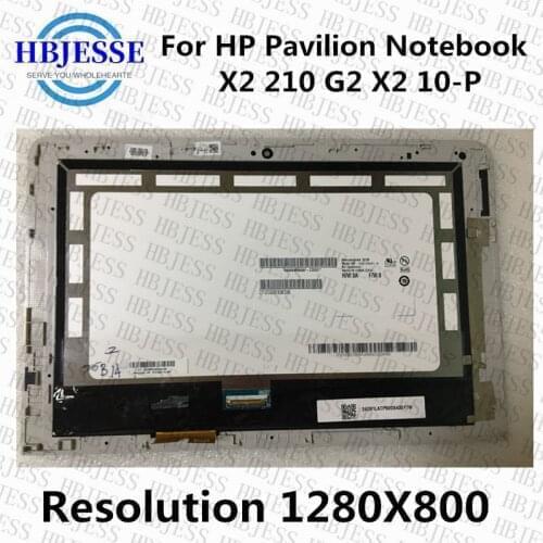Original For HP Pavilion Notebook x2 210 G2 X2 10-P LCD screen TV101WXM-NP1 B101EAN01.8 with touch screen assembly 1280*800
