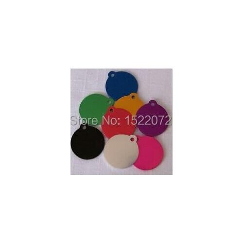 Custom Round ID Tag Pet/Dog/Cat Choose size/color ENGRAVED! low price metal tags customs FH890139
