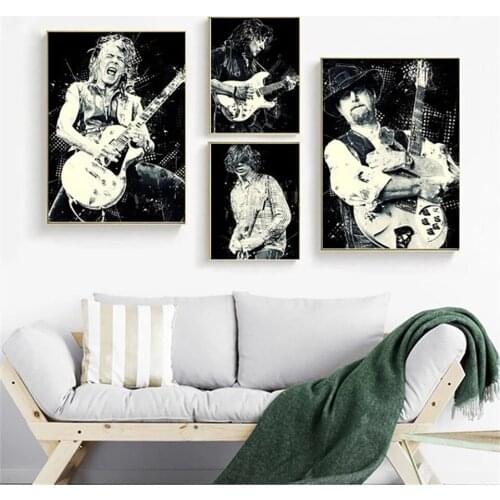 Poster Greatest Rock Guitarist Modern High Print Wall Art Canvas Painting Nordic Living Room Home Decor Picture