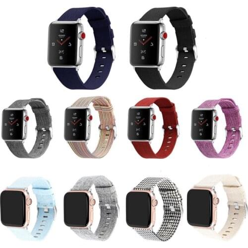 Fabric Strap For Apple Watch Band 44mm/40mm Sport Loop iWatch Band 5 42mm 38mm Apple Watch 5 3 4 Band Nylon Watchband