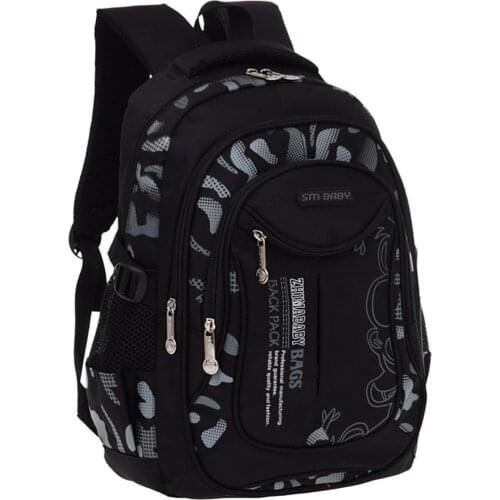 Camouflage Print Elementary Middle Backpack Kids School Bags Durable Casual Daypack Travel Outdoor Rucksack for Boys and Girls