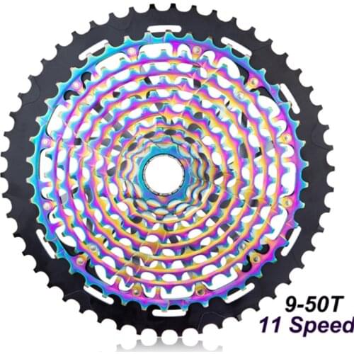ZTTO Ultimate MTB 11 Speed 9-50T Cassette ULT XD Golden Rainbow 372g Steel Durable Ultralight 11s 9-50 k7 9 to 50 XX1 Eagle XD