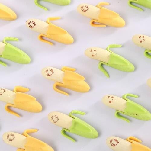 Expression banana eraser school supplies creative cute cartoon rubber stationery stationery mini erasers