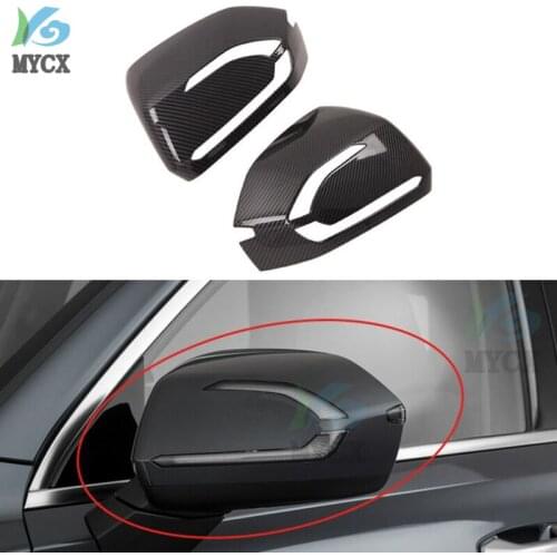 For Hyundai Palisade 2019 2020 2PCS ABS Car Side Door Rearview Mirror Protect Frame Cover Trims Car Styling Accessories