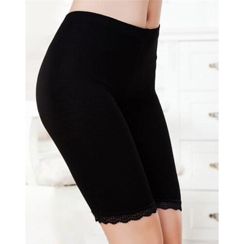 Ladies Lace Seamless Leggings Underwear Lady Briefs Girls Shorts Anti-light Underwears Women Elastic Safety Short Pants