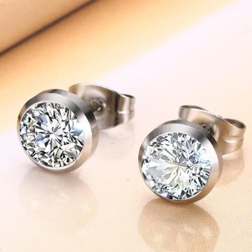 Trendy Women Stud Earring Crystal CZ Jewelry AAA Cubic Zirconia Stud Earrings for Women Pendientes Wedding Party Gift