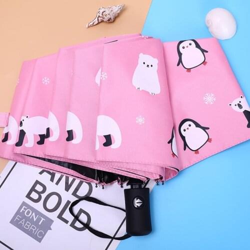 UV Protection Sun Umbrella Automatic Umbrella Female Rainy&Sunny Sunshade Folding Umbrella Girls Anti-UV Fashion Ladies Parasol