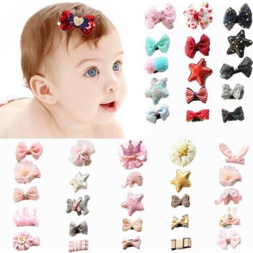 5 Pcs/Set Cartoon Cute Toddler Hair Clips Animal Mini Hairpins For Baby Girls Hair Pins Kids Barrettes Newborn Hair Accessories
