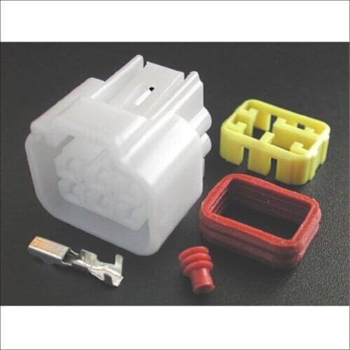 50SET Male female wire connector 6 pin connector terminal Plugs socket Fuse box Wire harness Soft Jacket DJ7061Y-2.3-21