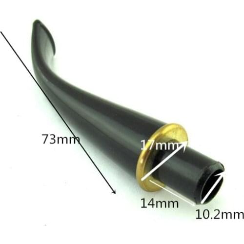 9Mm Smoke Filter Black Ring Mouthpieces Stem For Tobacco Smoking Pipe Acrylic smoke Mouthpiece With Mouthpiece