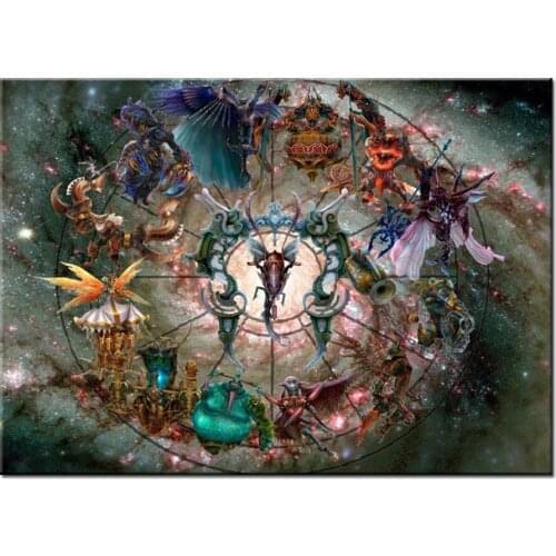 Diy 5D diamond painting full square round drill twelve constellations diamond embroidery mosaic decor A1164