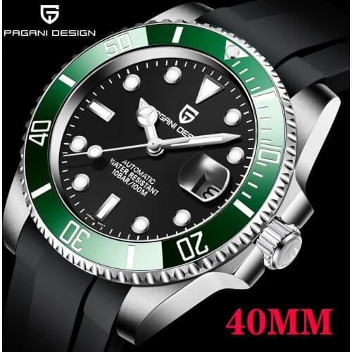 PAGANI Design 2021 New Luxury Mens Automatic Mechanical Watches Sapphire Stainless Steel Waterproof Sports Watches Reloj Hombre