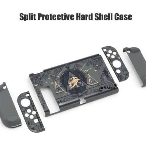Mysterious Egypt Design for Nintendo Switch NS Joycon Console Case Cover PC Protective Outer Shell Detachable Ultra Thin