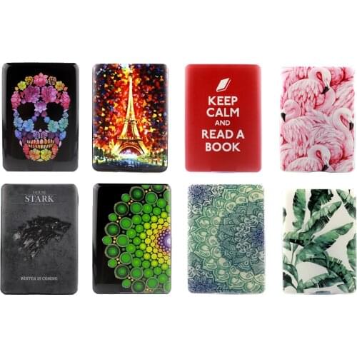 Case for kindle paperwhite print cover TPU soft case for amazon paper white 6 1 2 3 2017 generation ereader+screen protector