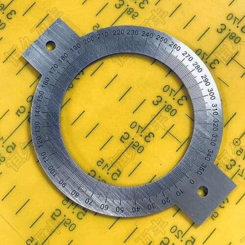 Stainless steel decorative plate Diameter:100mm thickness:1mm 360 degree dial disc locating hole dial Experimental equipment