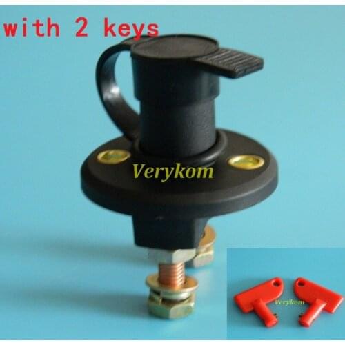 Fedex Free Shipping Battery Disconnect Kill Cut Off Switch Car Racing Boat Truck Bus Tractor Brass Terminals 300A Killer cutoff