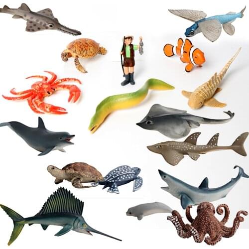 Ocean Underwater Creatures Action Models Realistic Plastic Marine Action Toy Figures Kids Educational Collection Gift for kids