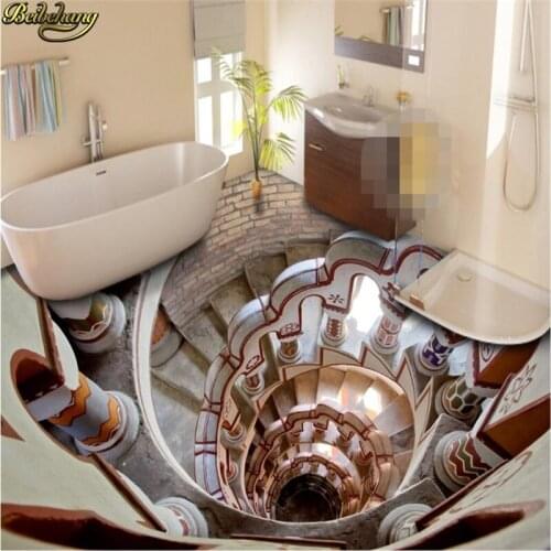 Beibehang Custom photo wallpaper wallpaper floor painted super cool three-dimensional floor painting murals living room TV wall