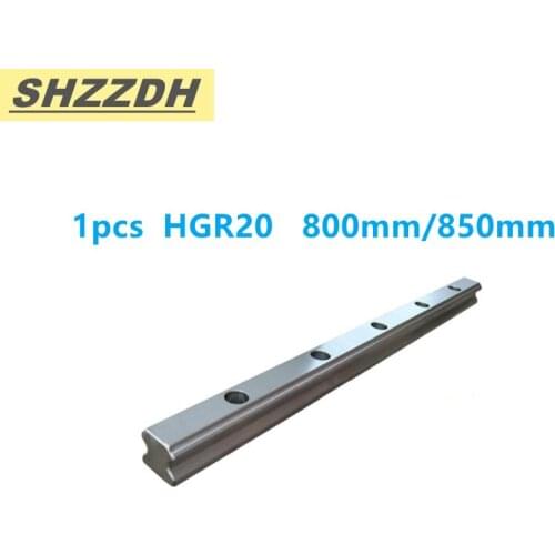 HGR 20 length 1pcs 800mm 850mm precision linear guide rail, used for HGH20CA/HGW20CC slider CNC engraving machine accessories