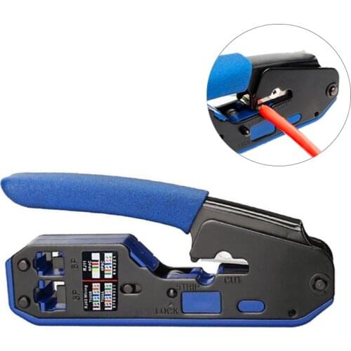 Dreamburgh RJ45 Tool Network Crimper Crimping Tools Stripper Cuting Ethernet Cable Fit RJ45 Cat6 Cat5e Cat5 STP Plugs Connector