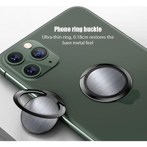 Ultra Thin Flexible Rotatable Multiple Angles Use with Al Magnetic Car Phone Holder Metal Material Finger Ring Phone Holder