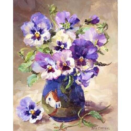 A16608 11CT/14CT/18CT/25CT/28CT oil street patterns Counted Cross Stitch DIY Cross Stitch Kits Embroidery Needlework Sets