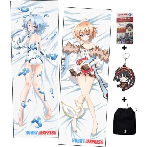 Hobby Express Hyperdimension Neptunia - White Heart and Blanc Dakimakura Japanese Otaku Waifu Hugging Body Pillow Cover ADP98033