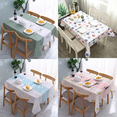 New Printe Rectangle Round Table Cloth Waterproof Plastic PVC Oilproof Tablecloths Table Cover Home Decor Christmas Tablecloth