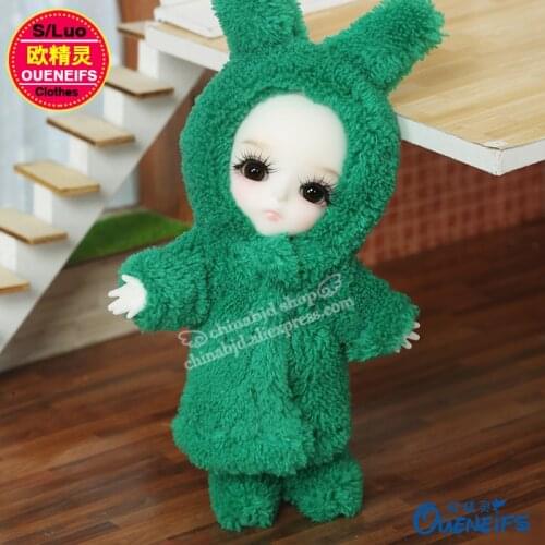 1/12 BJD SD Doll Clothes Fashion Dolls Sweater with A Cap For girl and boy body YF12-174 Doll Accessories