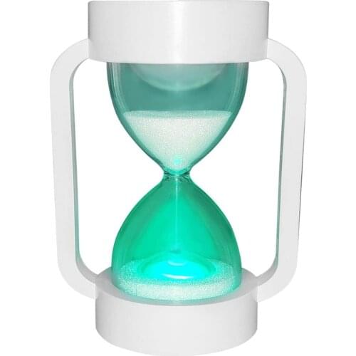 Hourglass Sand Timer Lamp: 10 Minute Sand Timer with 7 Color Changing & Warm NightLight for Kids Stay Focused, Relaxation
